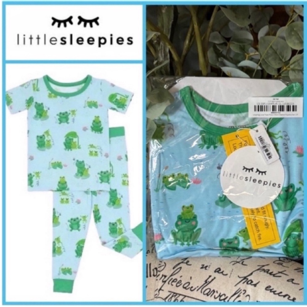 🐸Little Sleepies Leaping Love 2-piece Pajama Set - 2T